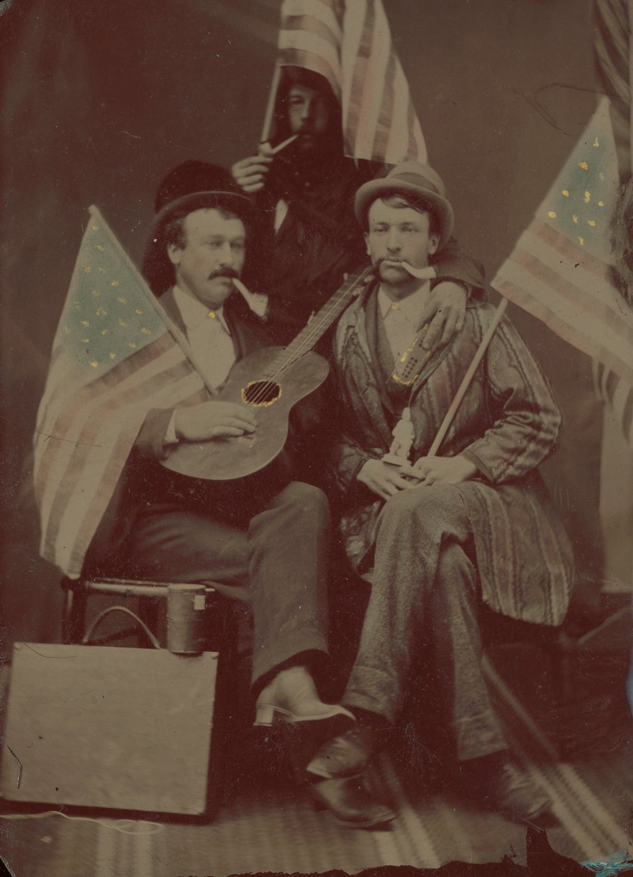 Portret trzech mężczyzn autorstwa American 19th Century