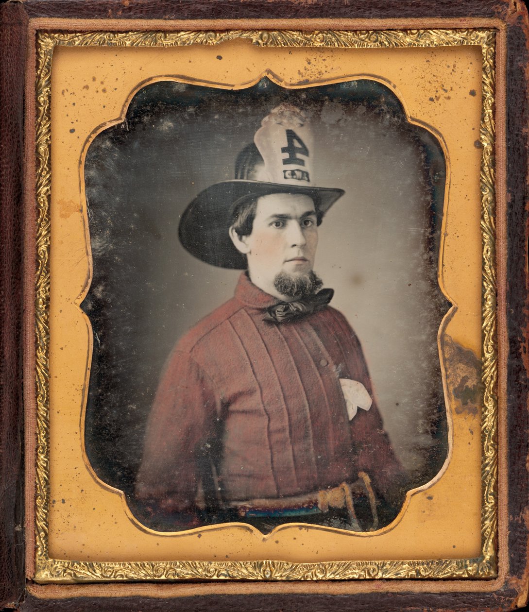Portret strażaka autorstwa American 19th Century