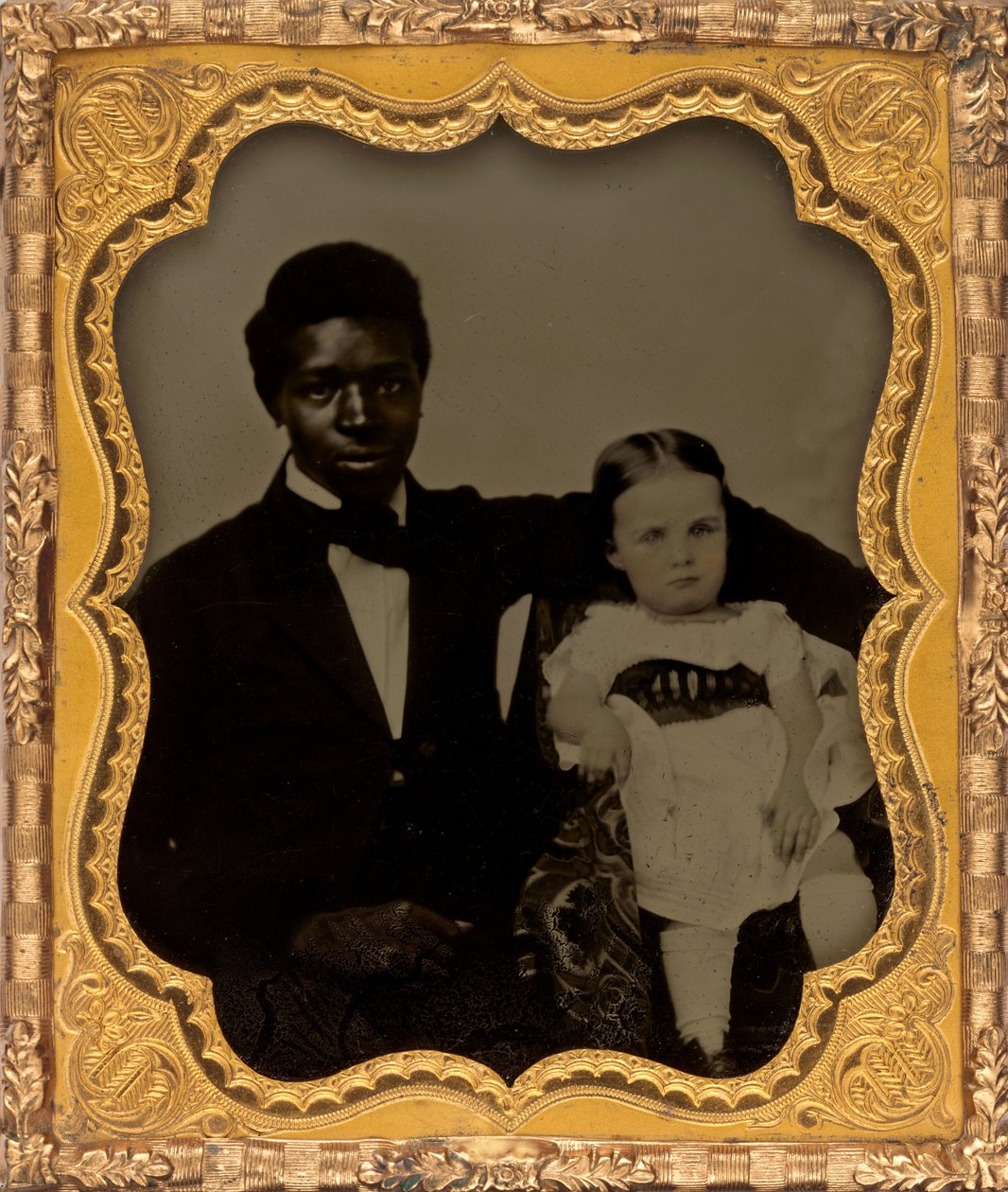 Portret mężczyzny z dzieckiem autorstwa American 19th Century