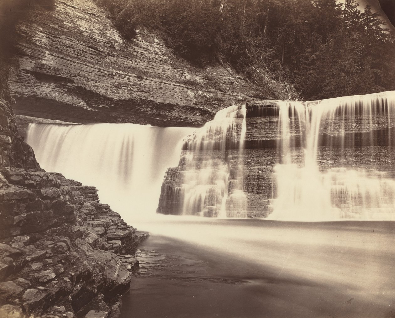 Trenton Falls, Nowy Jork autorstwa American 19th Century