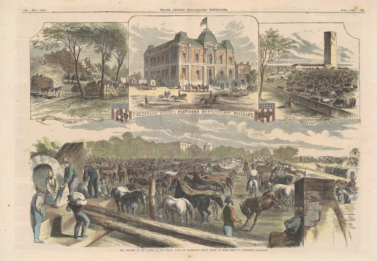 Szkice wojenne w stolicy autorstwa American 19th Century