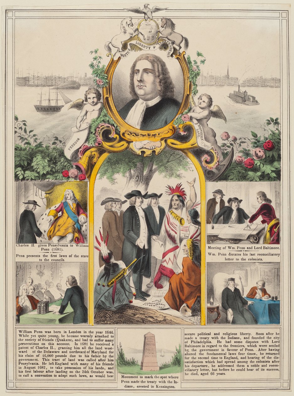 Historia Williama Penna autorstwa American 19th Century