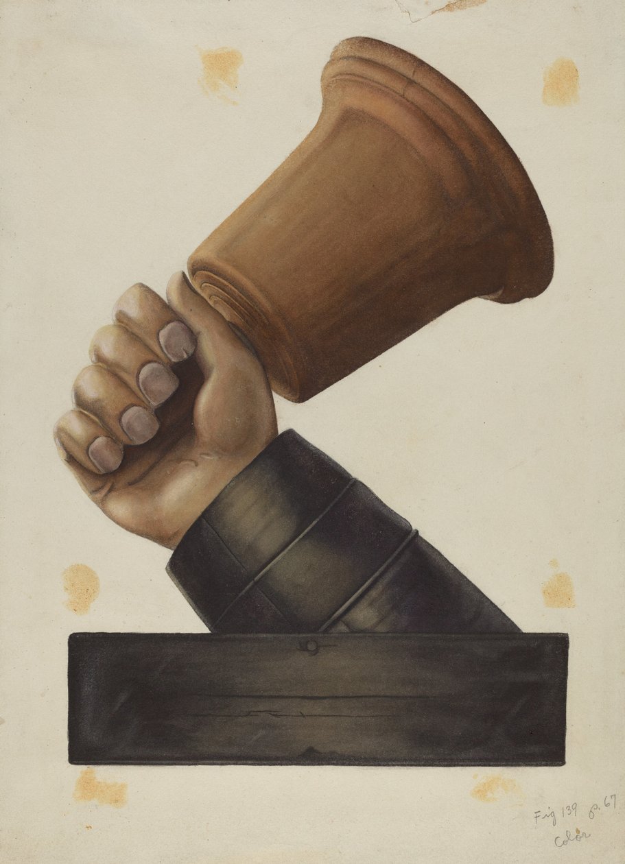 Znak tawerny „Dzwon w ręku” autorstwa American 20th Century
