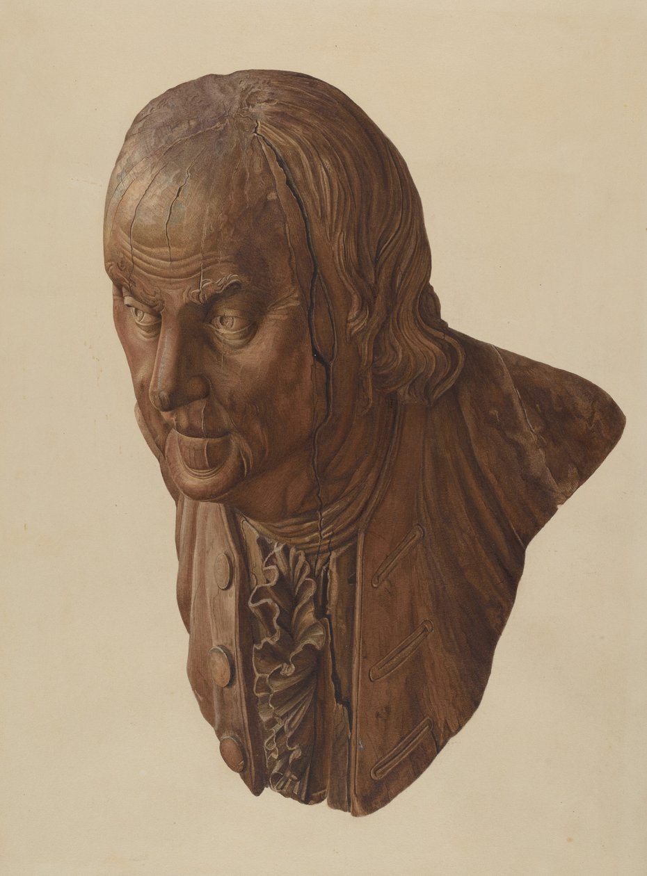 Figurant: Benjamin Franklin autorstwa American 20th Century