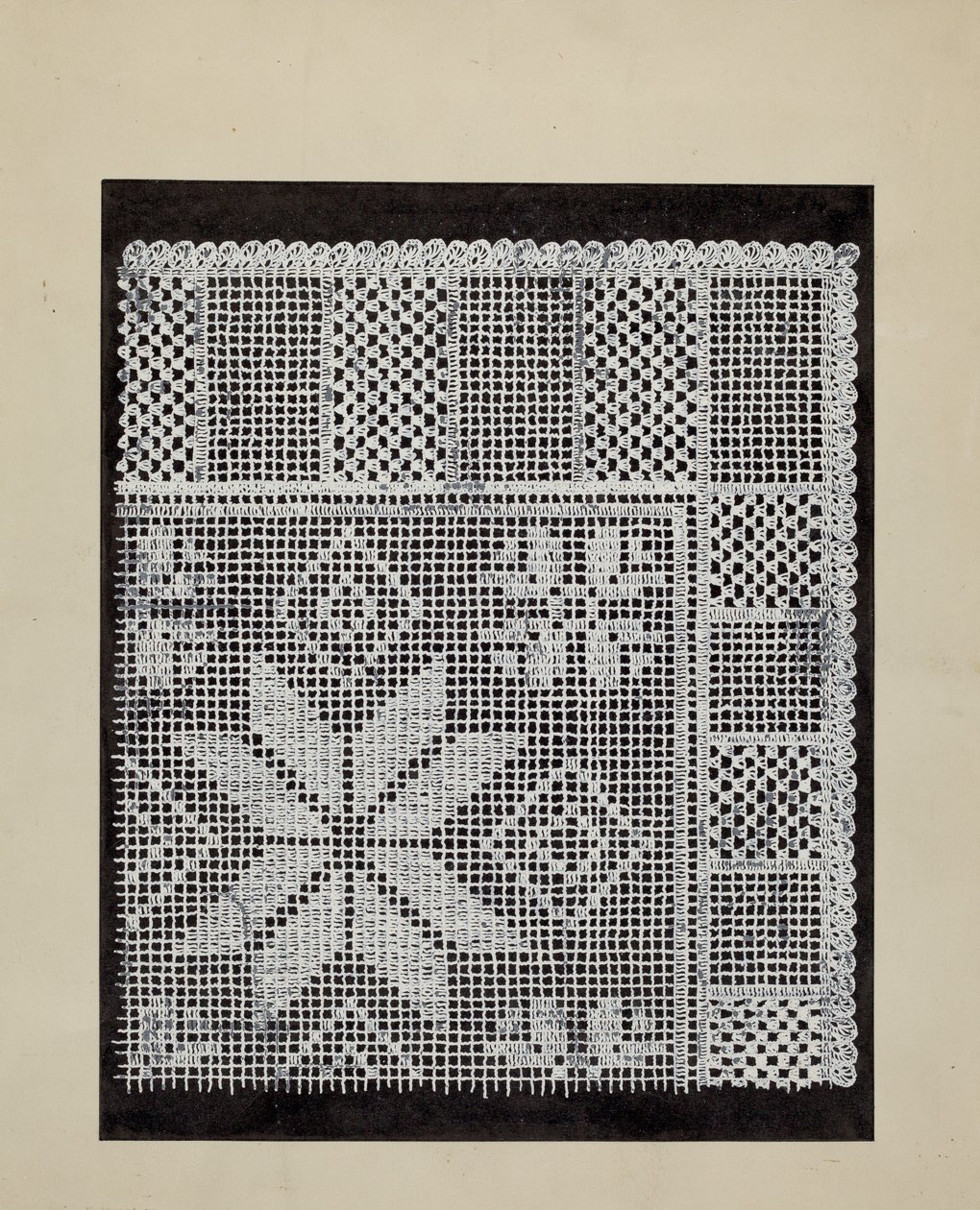 Koronkowy Hardanger autorstwa American 20th Century