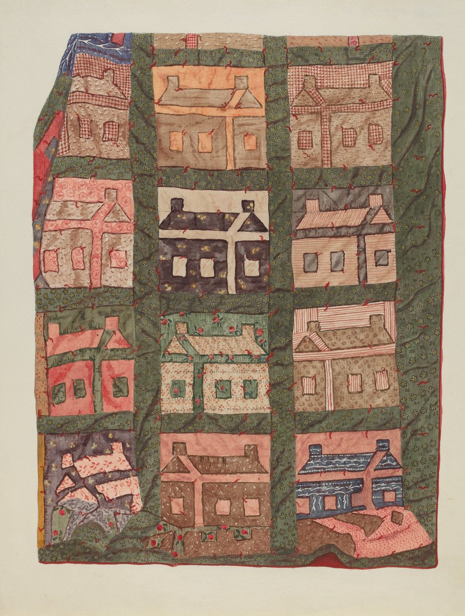 Kołdra patchworkowa z bali autorstwa American 20th Century
