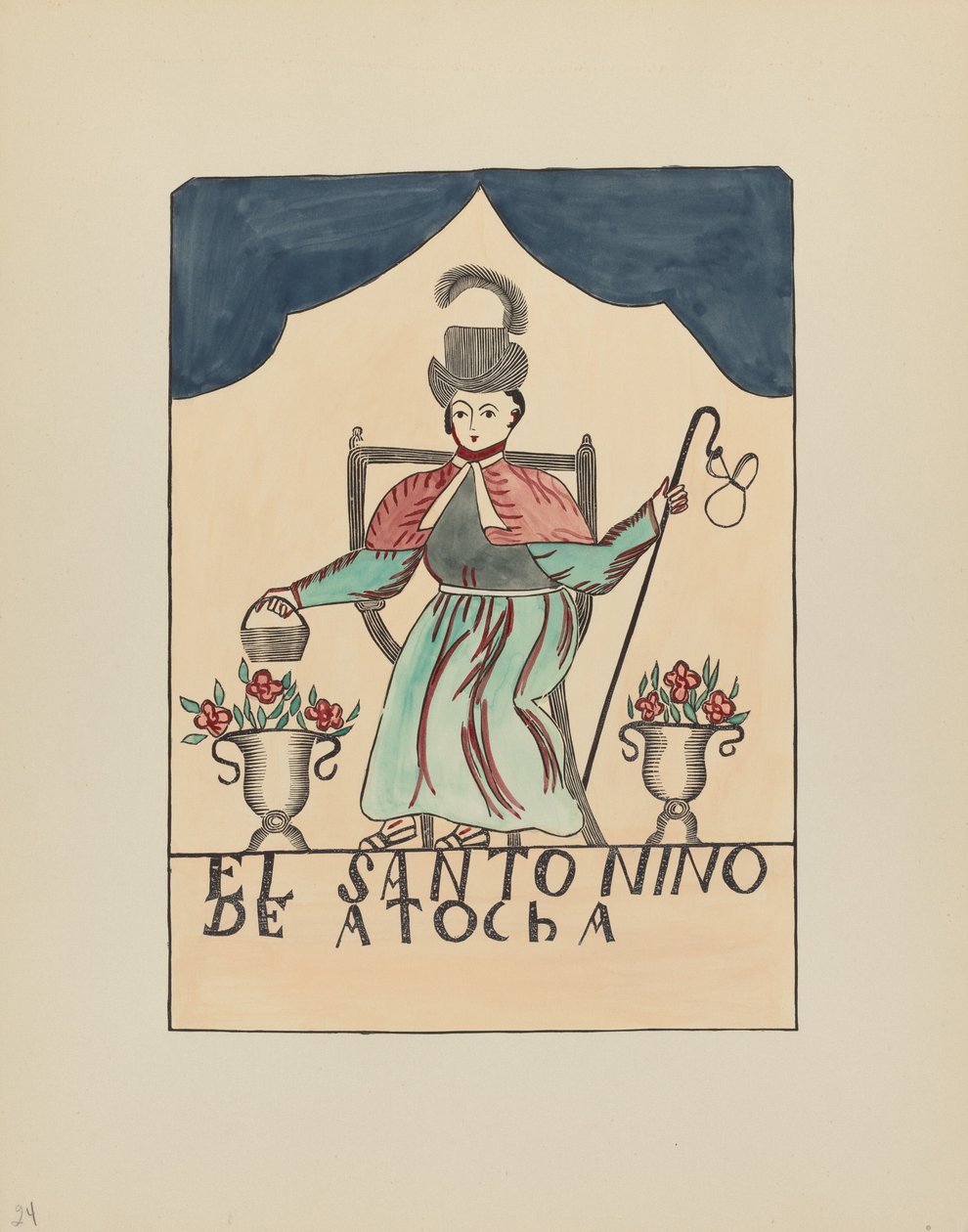 Płyta 24: Zaginione dziecko Atochy: Z portfolio "Hiszpańskie projekty kolonialne Nowego Meksyku" autorstwa American 20th Century