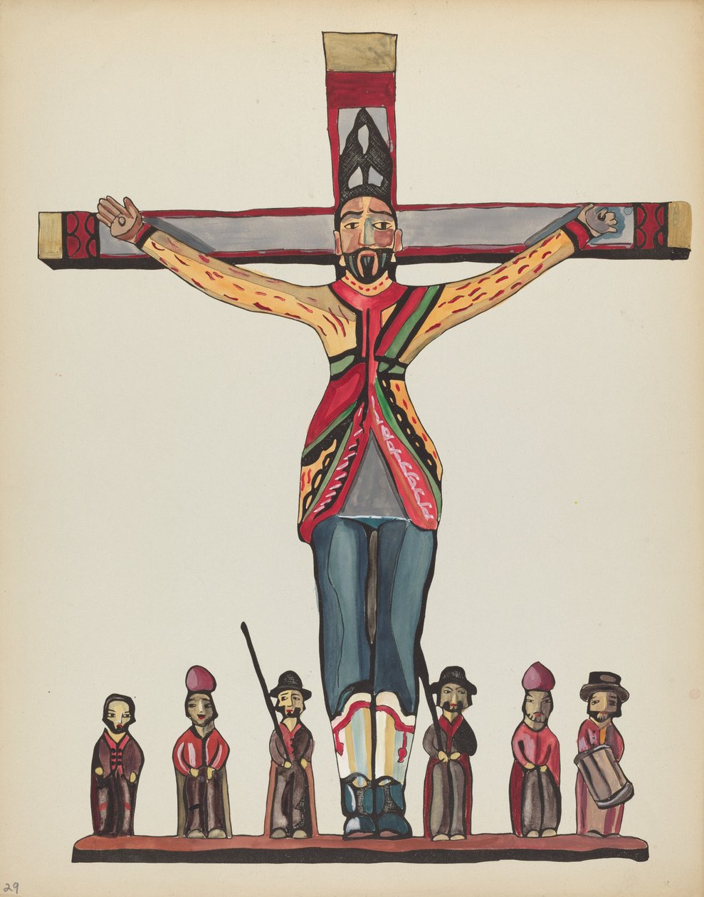 Tabliczka 29: Św. Akacja: Z portfolio "Hiszpańskie wzory kolonialne Nowego Meksyku" autorstwa American 20th Century
