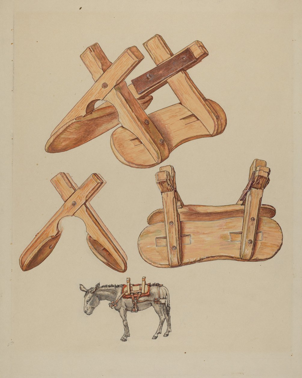 Siodło Unrigged Pack autorstwa American 20th Century