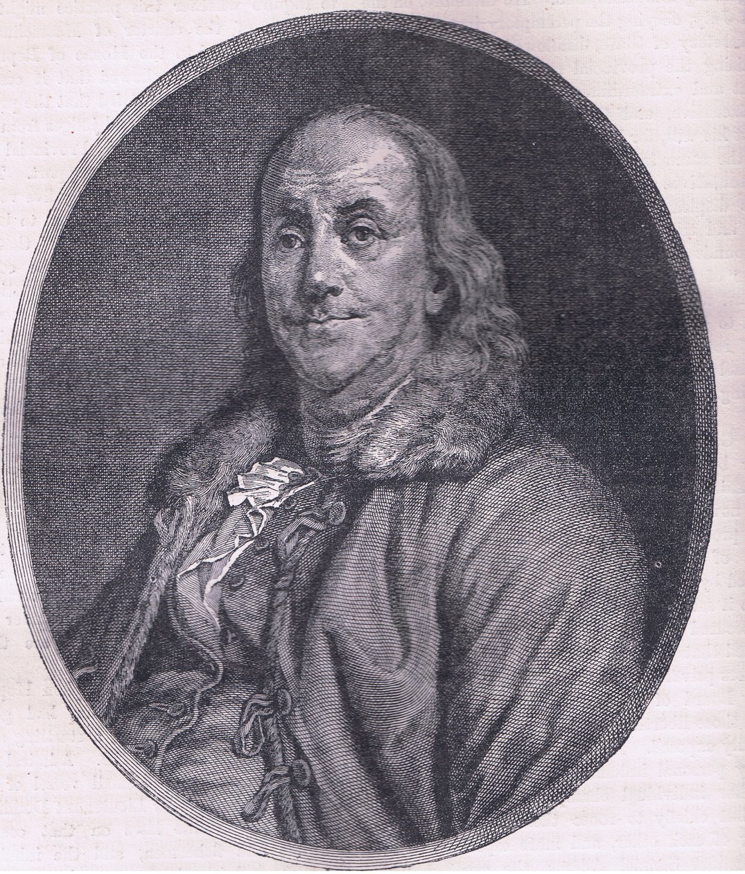 Benjamin Franklin, ilustracja z Cassells History of the United States wydana przez Cassell, Petter & Galpin, c.1900 (lito) autorstwa American English school