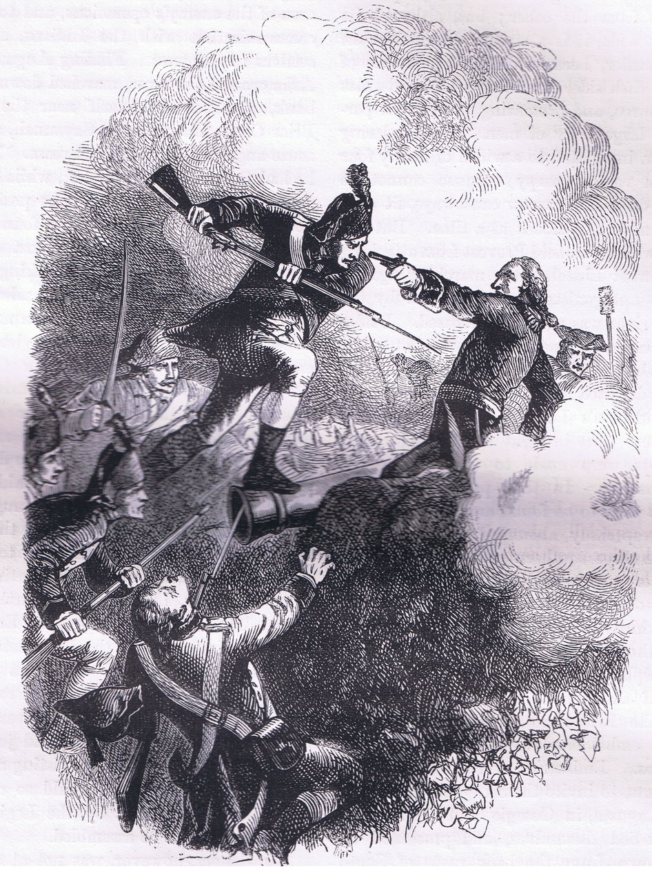 Atak na Stony Point, ilustracja z Cassells History of the United States wydana przez Cassell, Petter & Galpin, ok. 1900 (litografia) autorstwa American English school
