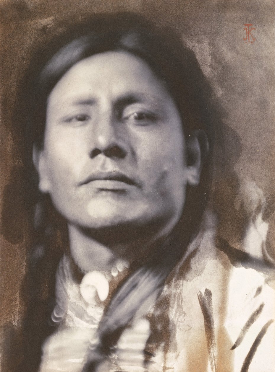 Wódz Siuksów, ok. 1898 (odbitka platynowa) autorstwa American Photographer