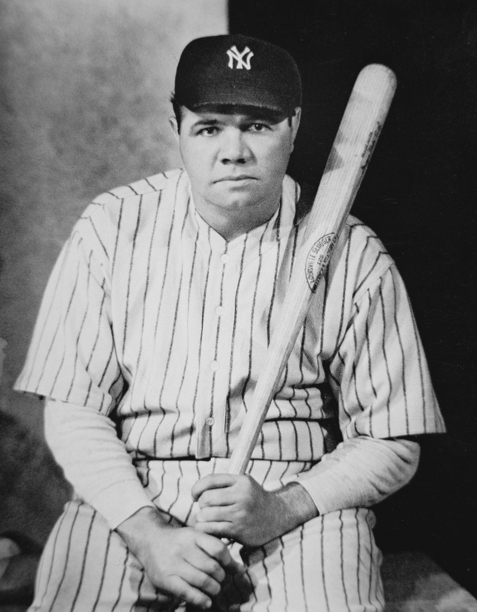 Babe Ruth, ok. 1927 (zdjęcie czarno-białe) autorstwa American Photographer
