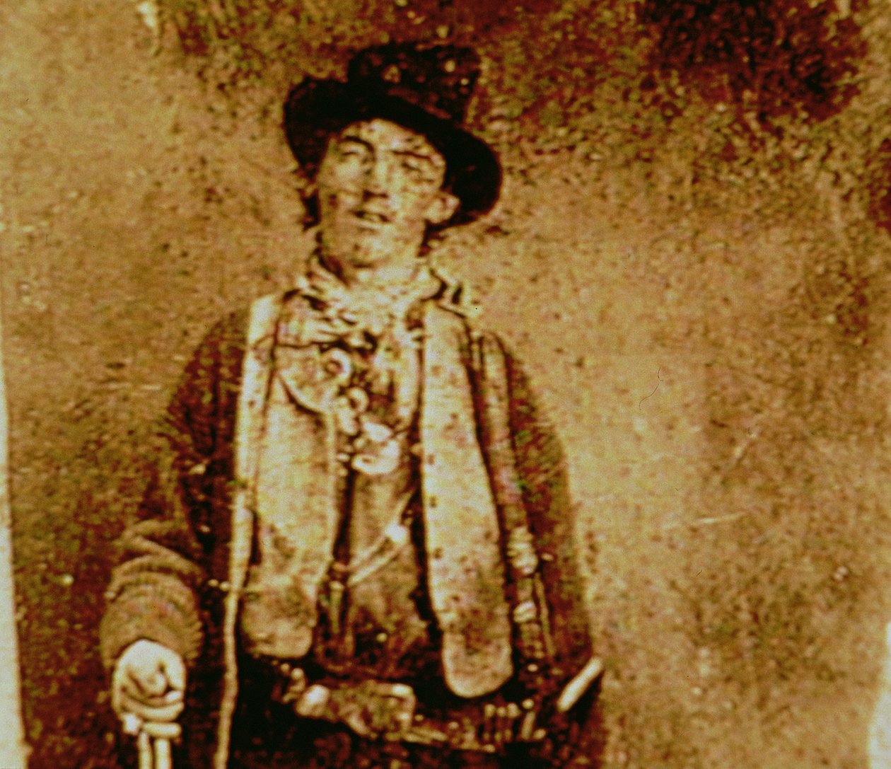Billy The Kid (1859-81) ok. 1880 (kopia oryginalnej tintype) autorstwa American Photographer