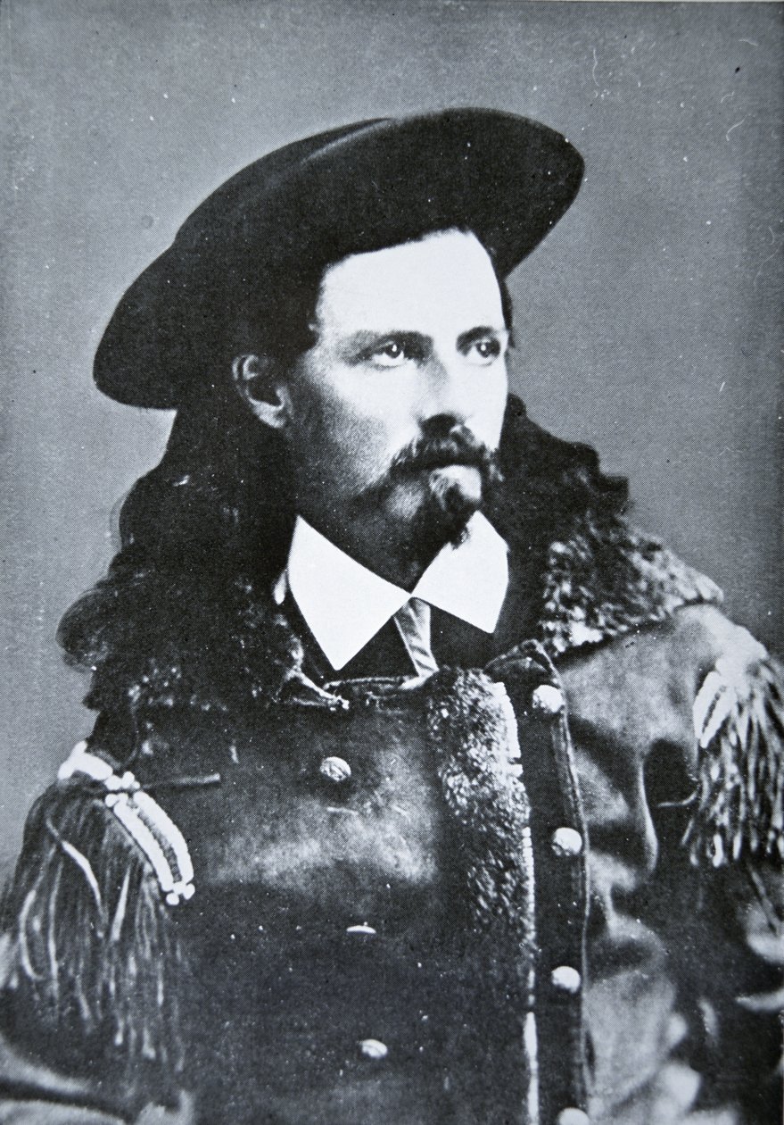Buffalo Bill Cody (1846-1917) 1869 (zdjęcie czarno-białe) autorstwa American Photographer