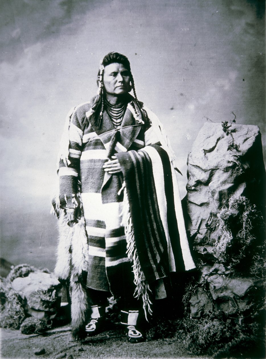 Wódz Józef (1840-1904) ok. 1880 (zdjęcie czarno-białe) autorstwa American Photographer