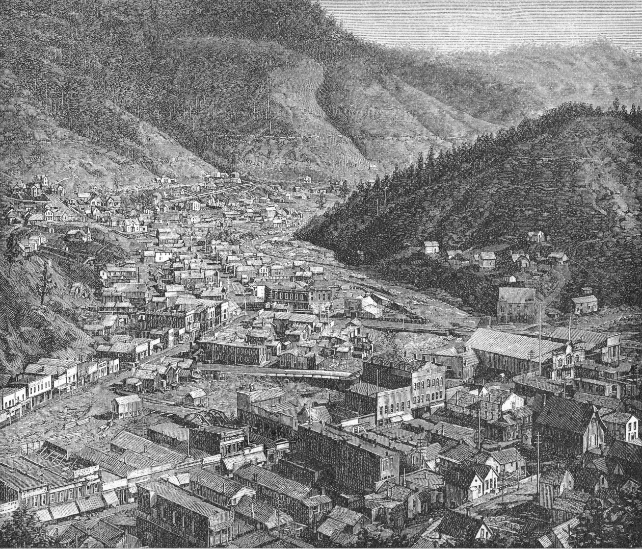 Deadwood, The Black Hills, ilustracja z "Harper