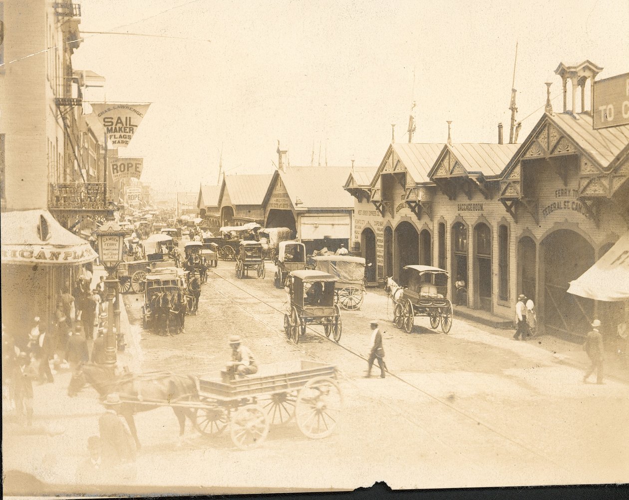 Delaware Avenue, na północ od Market Street (druk albumowy) autorstwa American Photographer