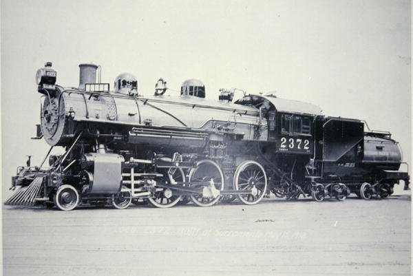 Silnik 2372 klasy T-32 z Southern Pacific Railroad (zdjęcie czarno-białe) autorstwa American Photographer
