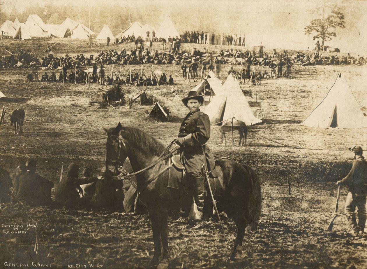 General Grant montaż w City Point autorstwa American Photographer