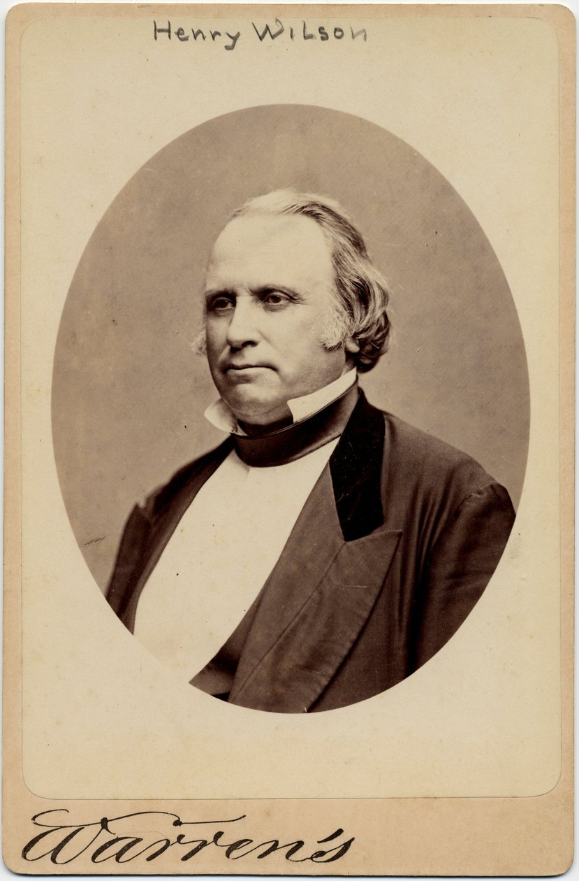Henry Wilson (1812-75), 18. wiceprezydent USA; fot. George Warren, Boston (zdjęcie albumowe) autorstwa American Photographer