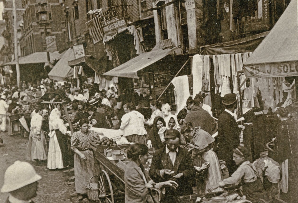 Hester Street, Nowy Jork, 1898 autorstwa American Photographer