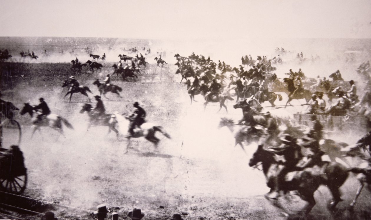 Osadnicy wdzierają się do Pasa Czirokezów autorstwa American Photographer