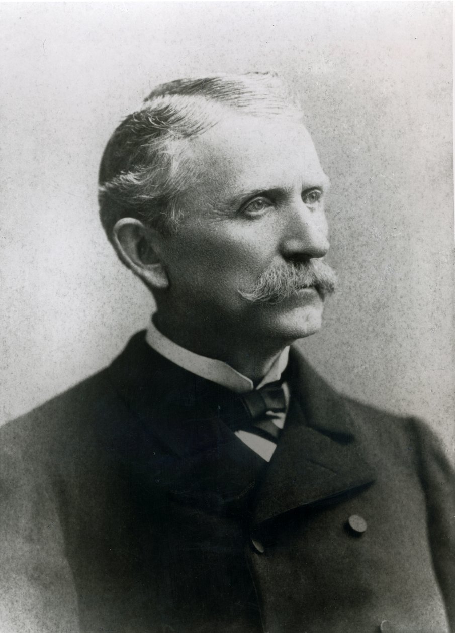 James B. Hume, szef detektywów Wells Fargo (zdjęcie czarno-białe) autorstwa American Photographer