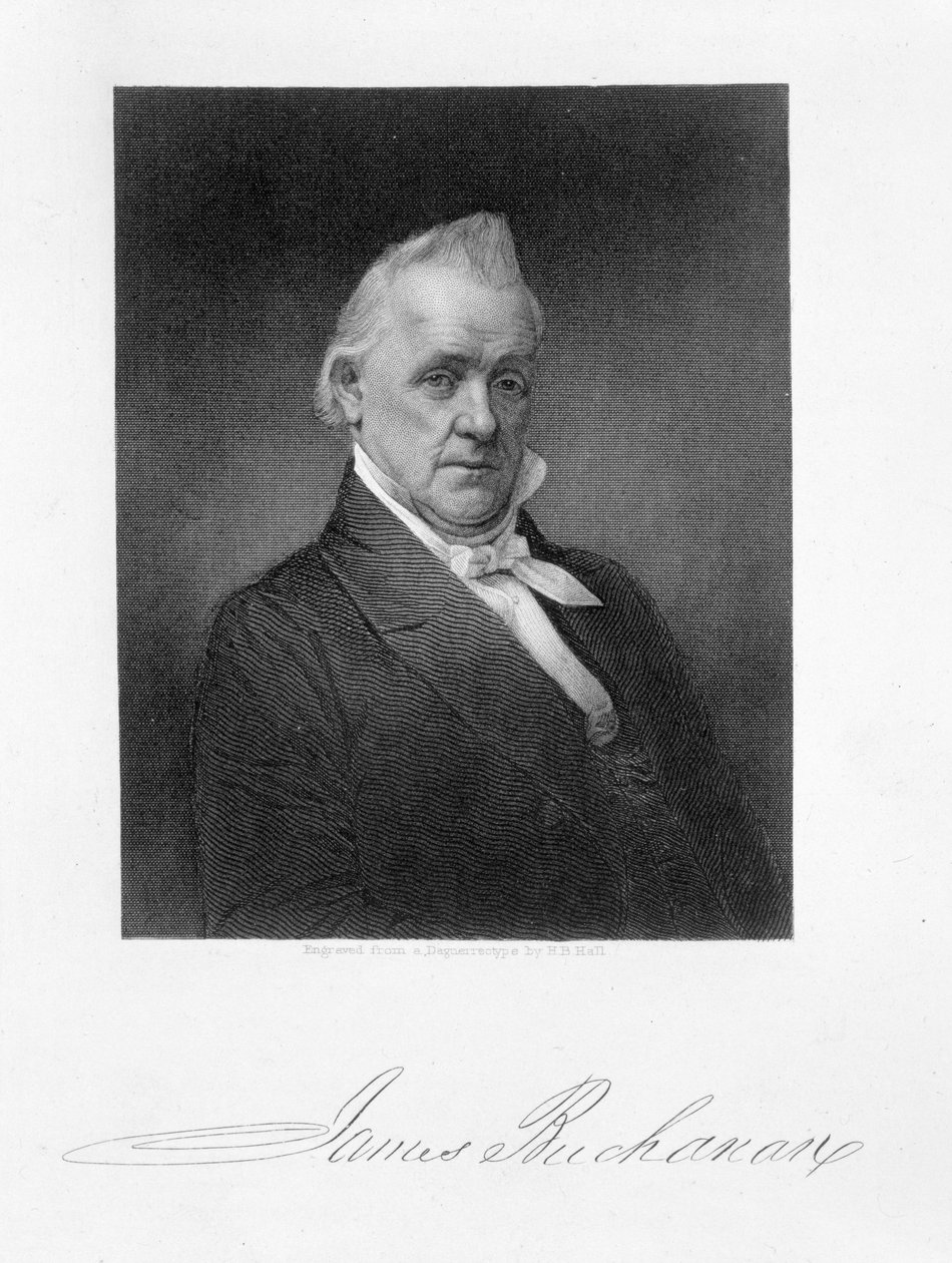 James Buchanan, rytowany przez Henry