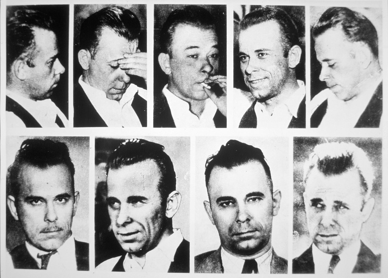 John Dillinger (zdjęcie czarno-białe) autorstwa American Photographer