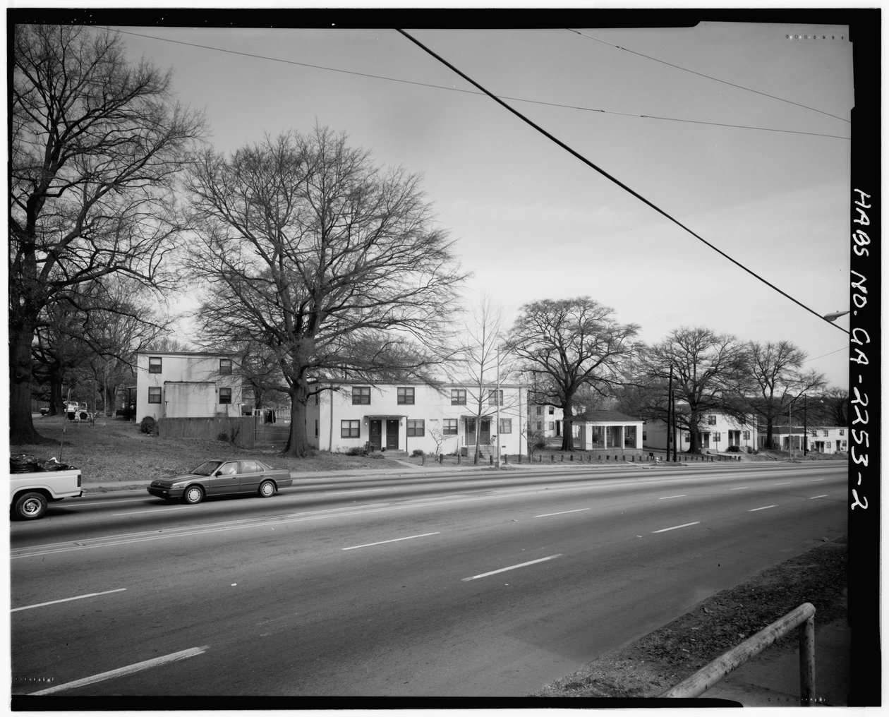 John Hope Homes (mieszkanie publiczne), w granicach Larkin, Dora, Spelman Streets & Lane, Atlanta, Fulton County, GA (zdjęcie czarno-białe) autorstwa American Photographer