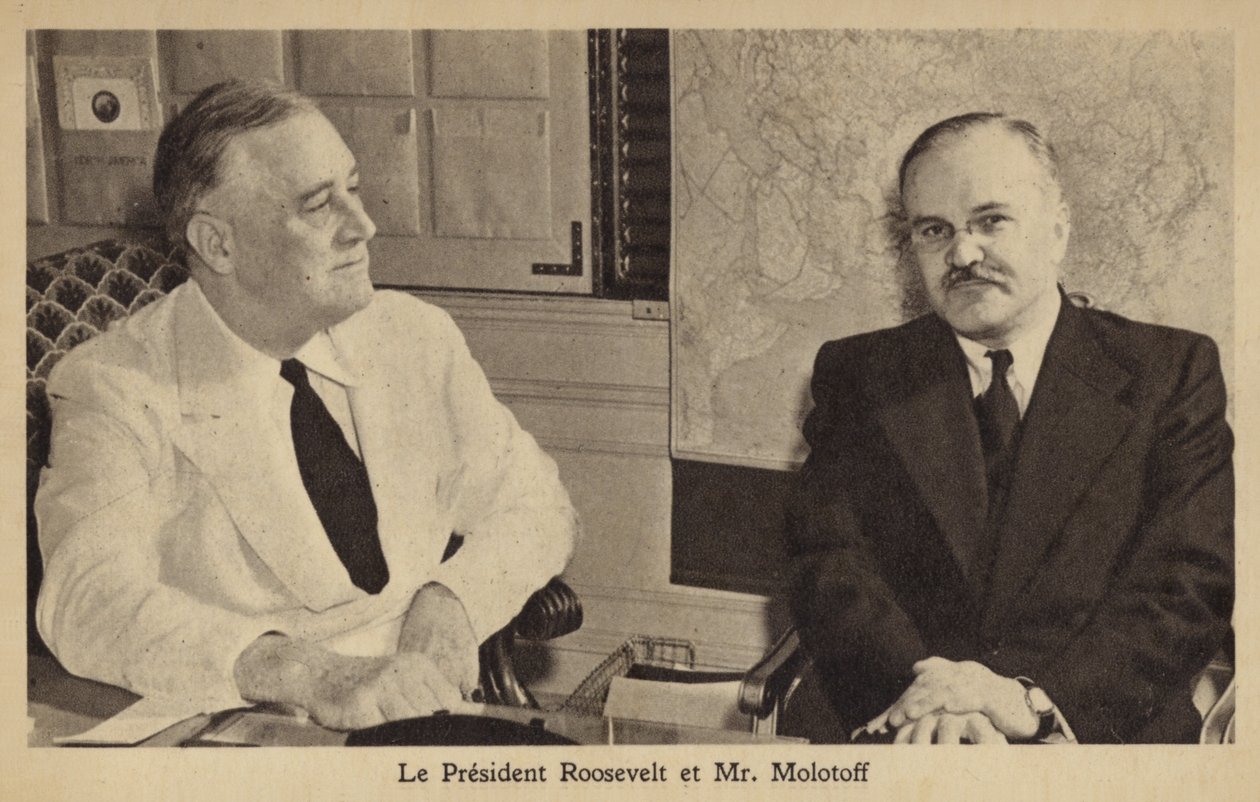 Mołotow i Roosevelt autorstwa American Photographer