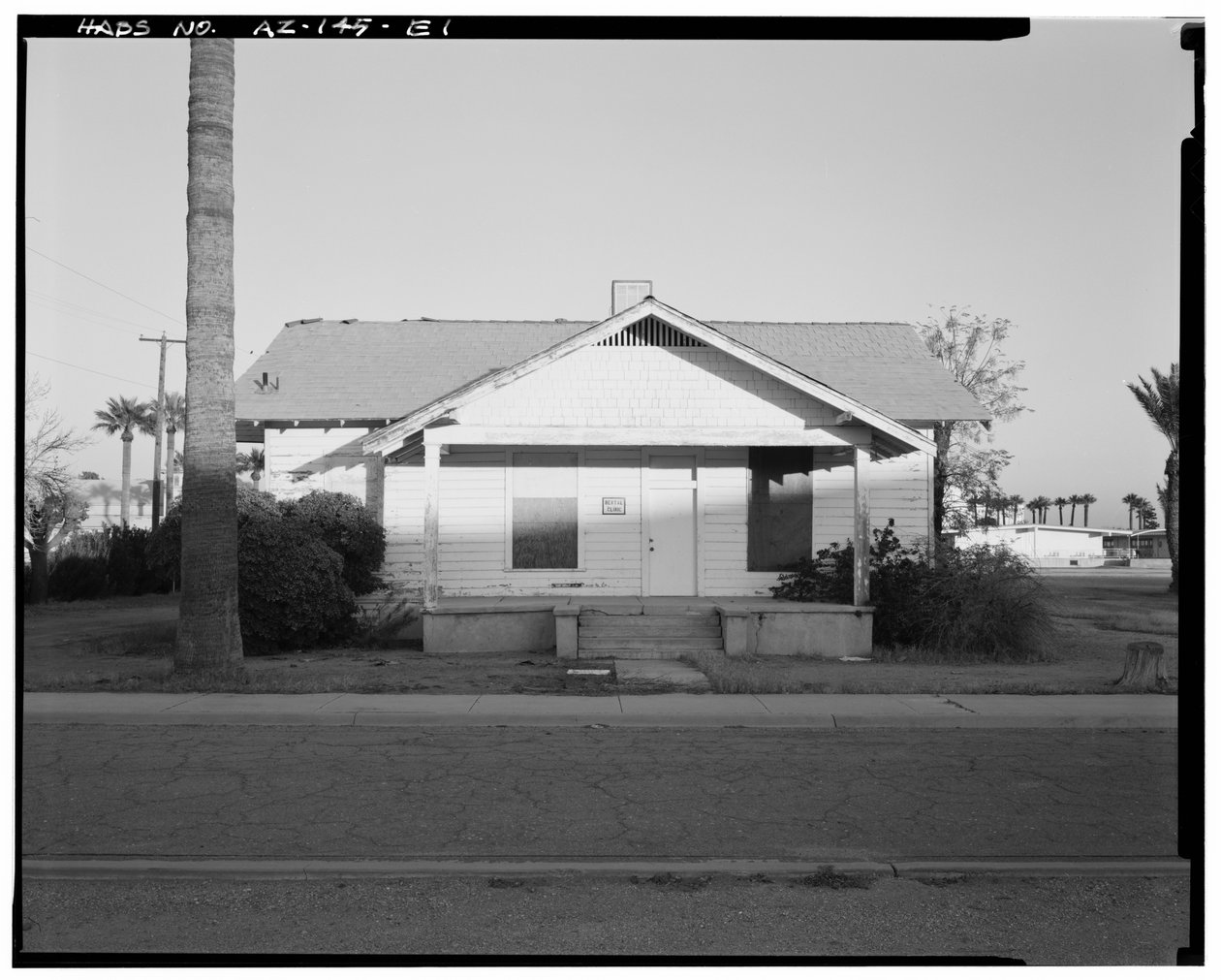 Phoenix Indian School, domek, północno-wschodni róg Central Avenue i Indian School Road, Phoenix, Maricopa County, AZ autorstwa American Photographer