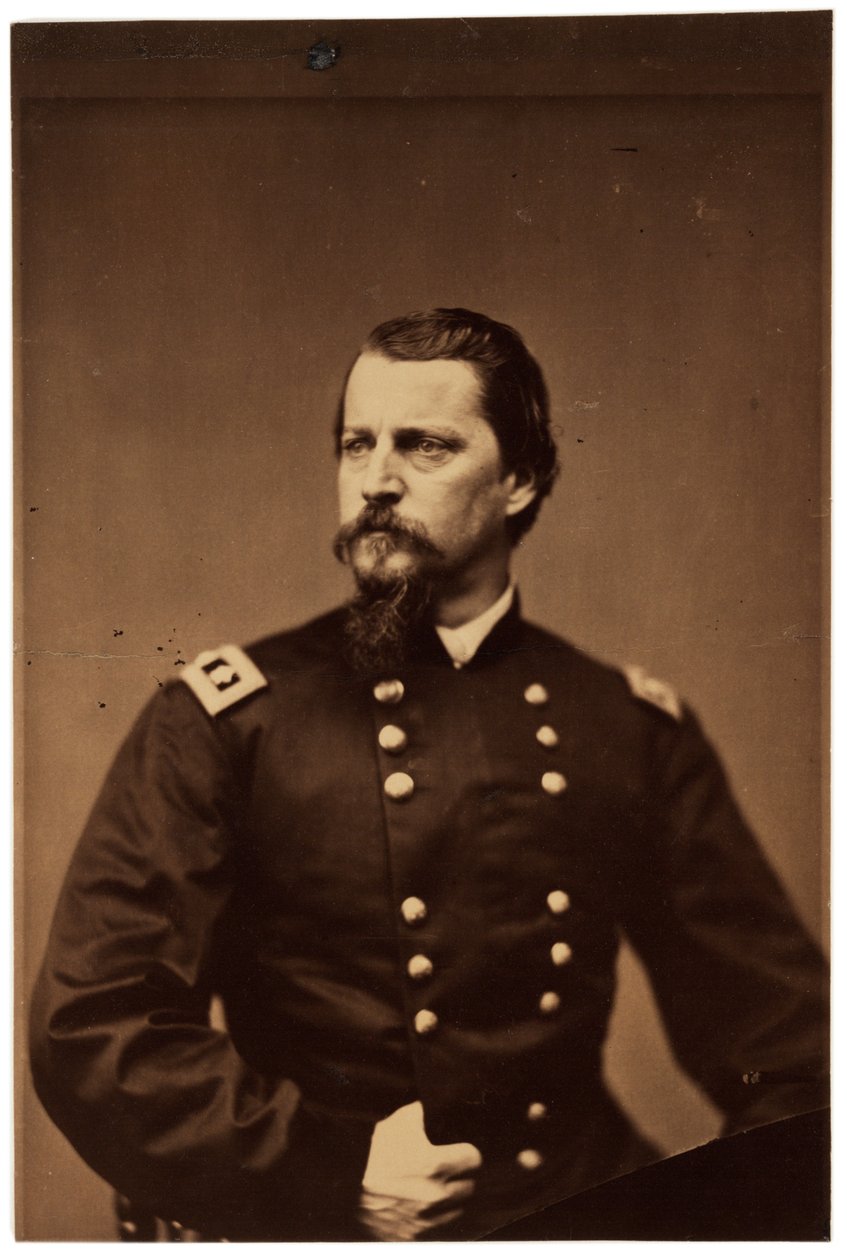 Fotograficzny portret Winfielda Scotta Hancocka, ok. 1860 (zdjęcie w sepii) autorstwa American Photographer