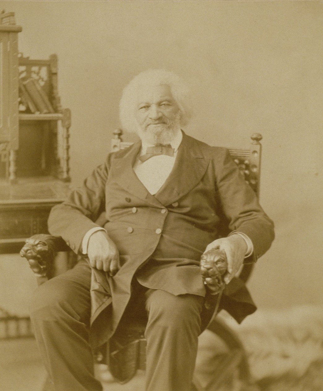 Portret Fredericka Douglassa (1818-95) autorstwa American Photographer