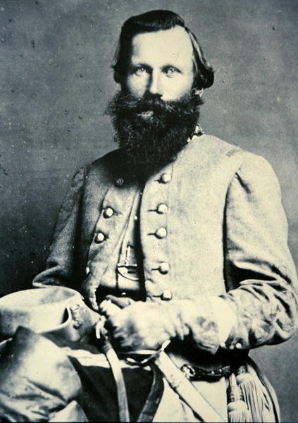 Portret generała J.E.B. Stuart (zdjęcie czarno-białe) autorstwa American Photographer