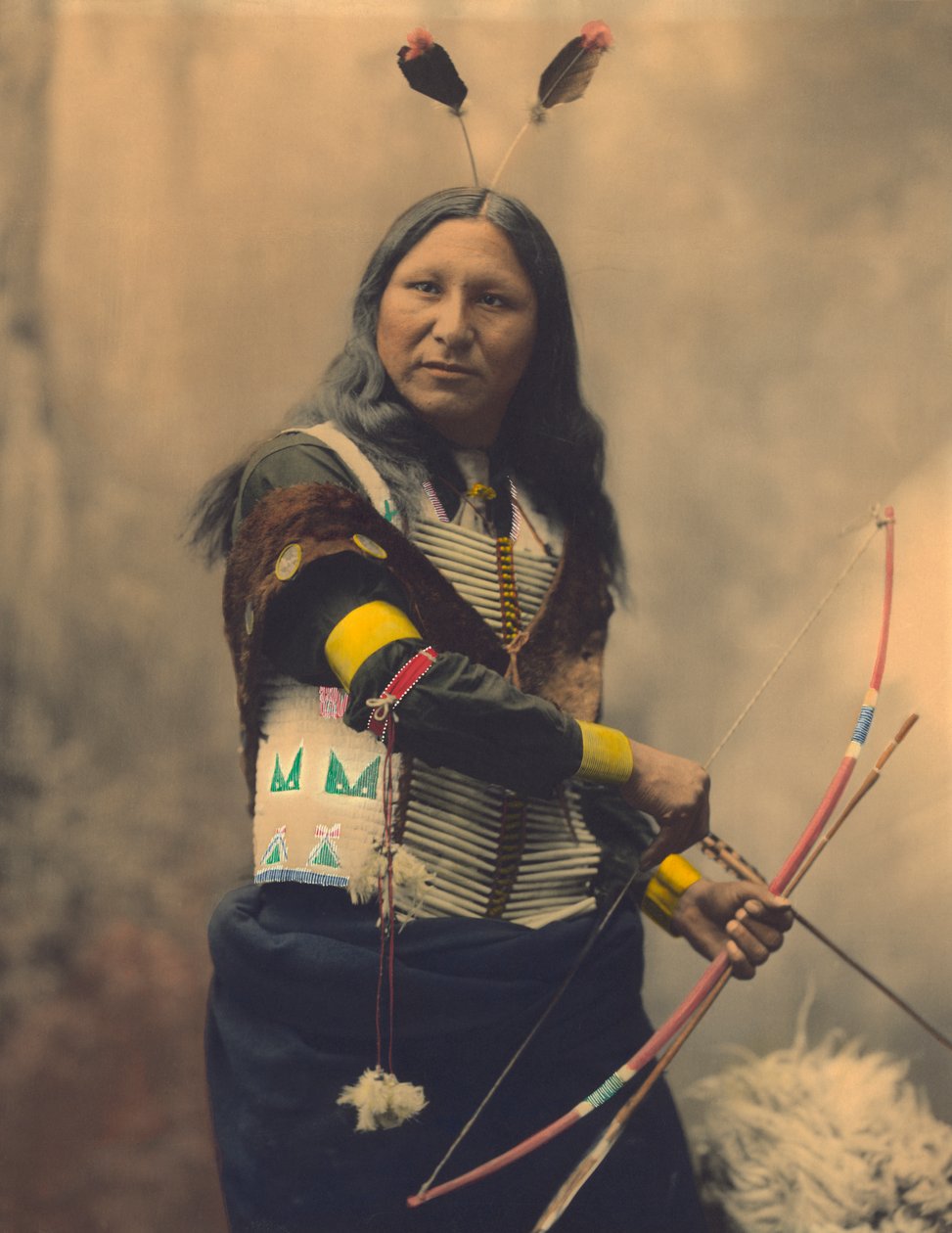 Portret Oglali Sioux Krzyk At autorstwa American Photographer