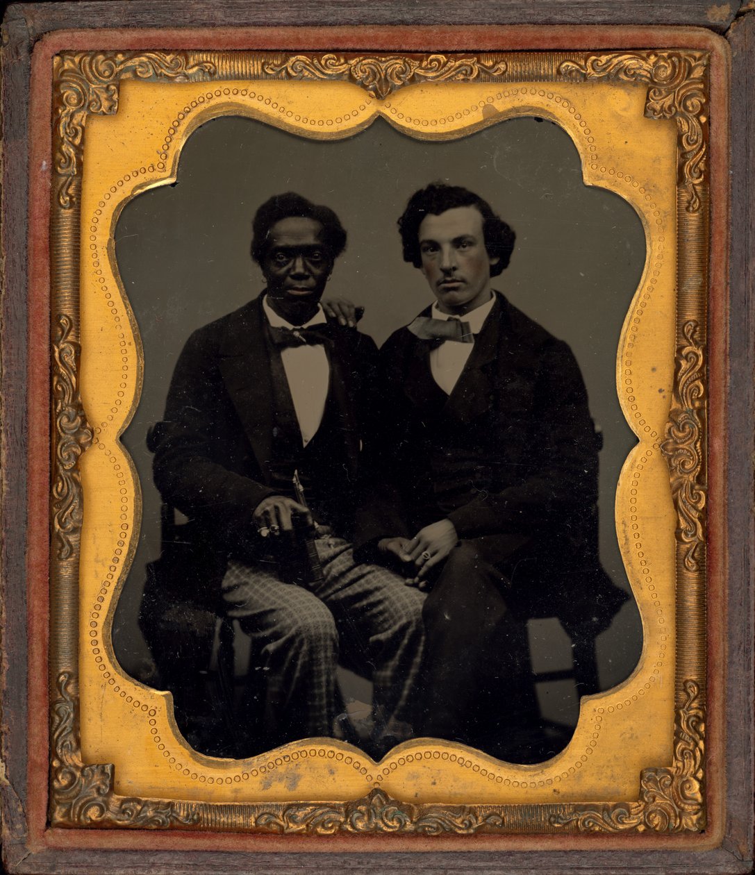 Portret dwóch mężczyzn, ok. 1860 (zdjęcie) autorstwa American Photographer