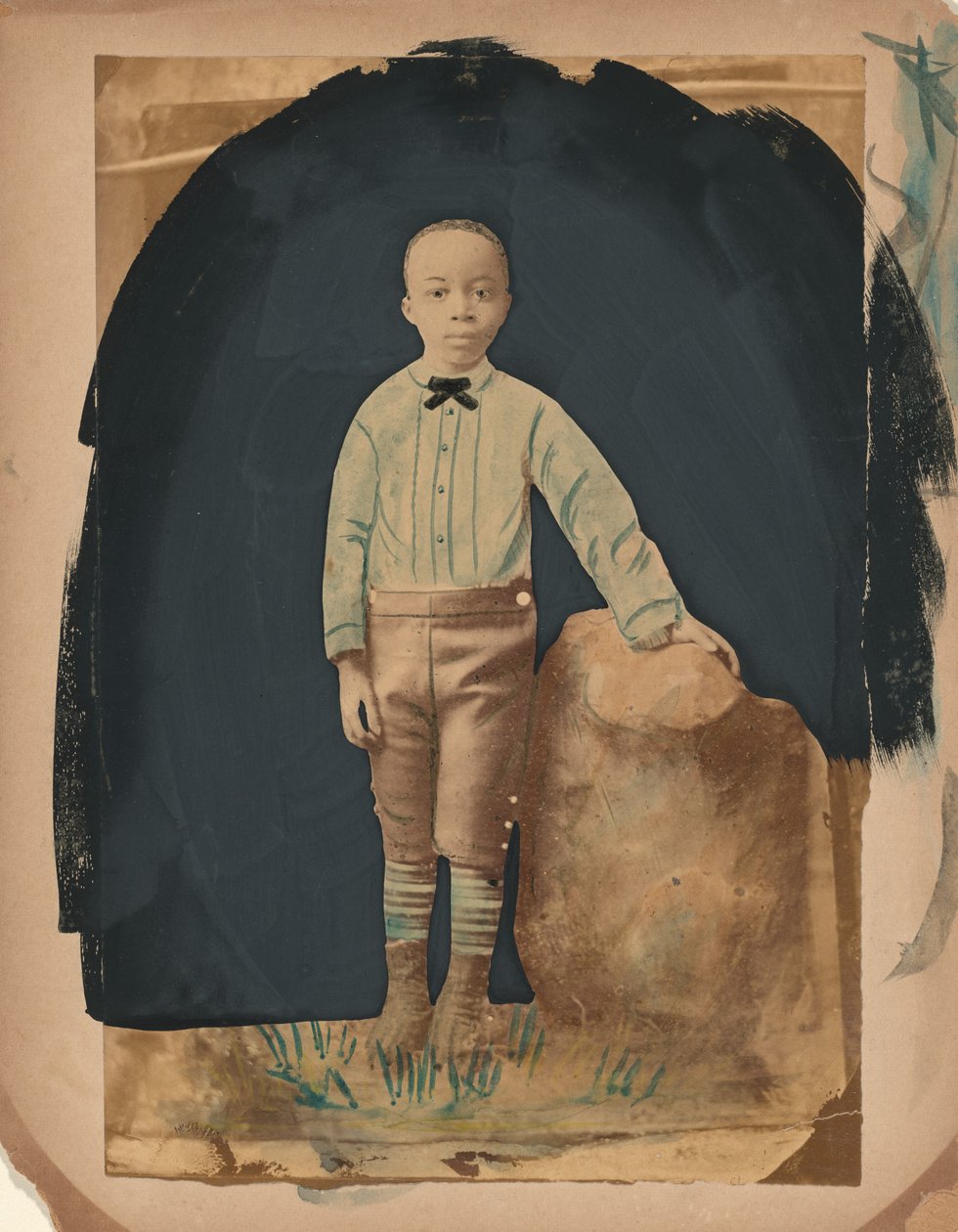 Portret chłopca, lata sześćdziesiąte XIX wieku (zdjęcie) autorstwa American Photographer