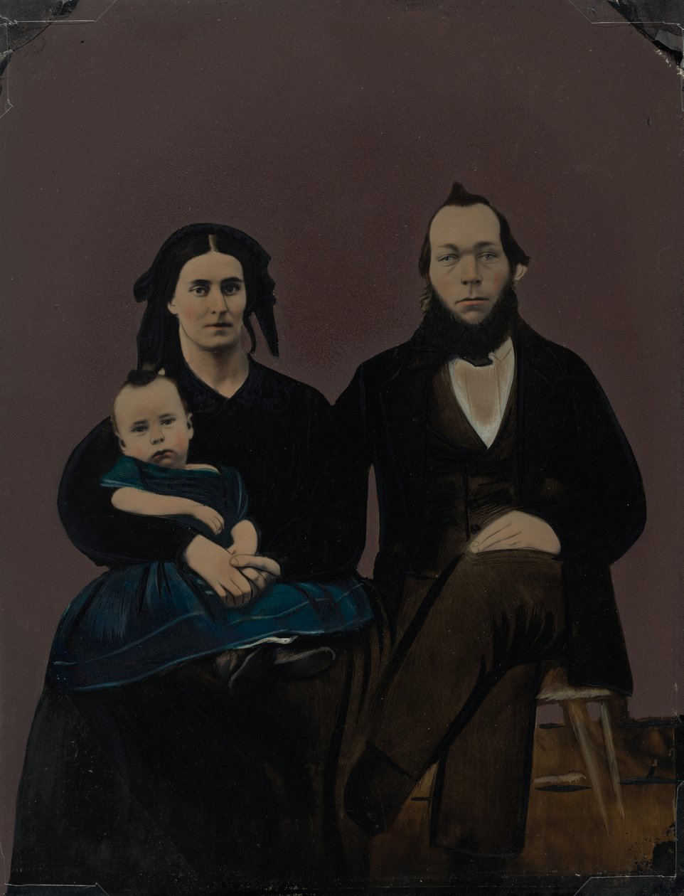 Portret rodziny, lata sześćdziesiąte XIX wieku (zdjęcie) autorstwa American Photographer