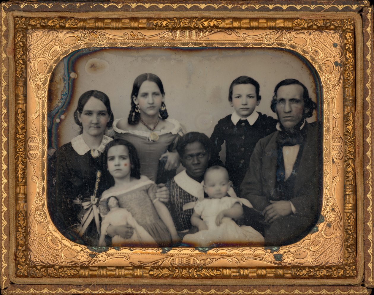 Portret rodziny, lata sześćdziesiąte XIX wieku (zdjęcie) autorstwa American Photographer