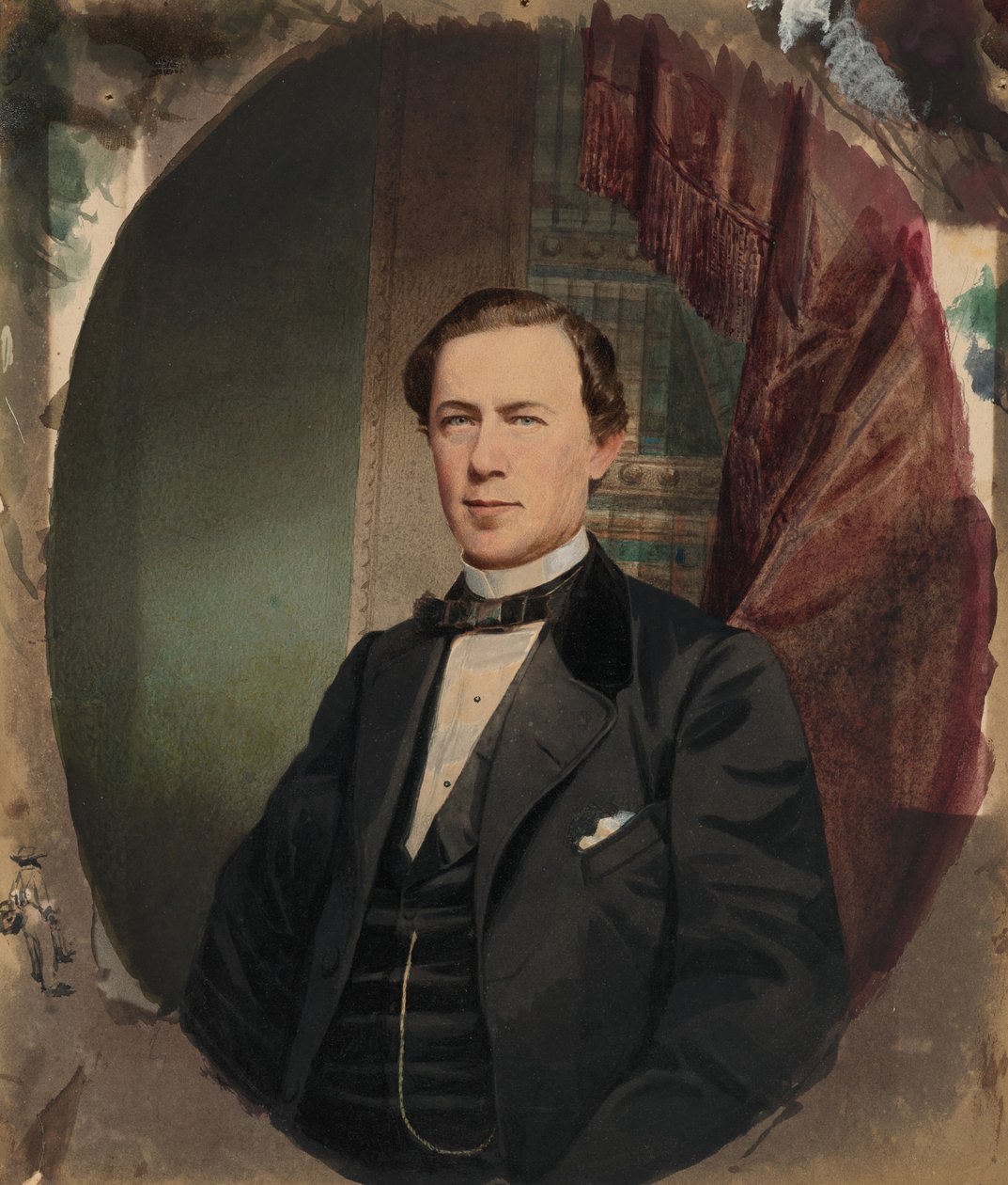 Portret mężczyzny, lata pięćdziesiąte XIX wieku (zdjęcie) autorstwa American Photographer