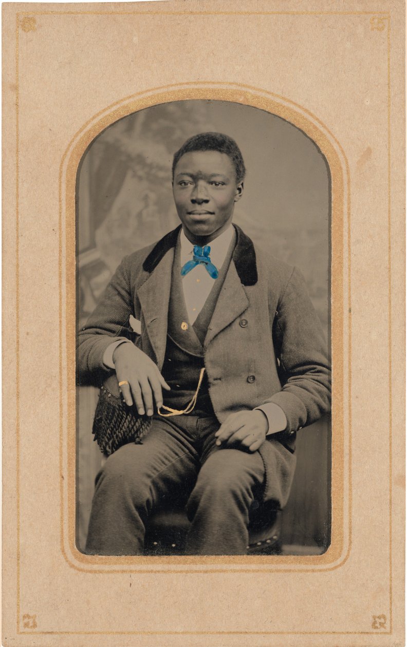 Portret mężczyzny, ok. 1880 (zdjęcie) autorstwa American Photographer
