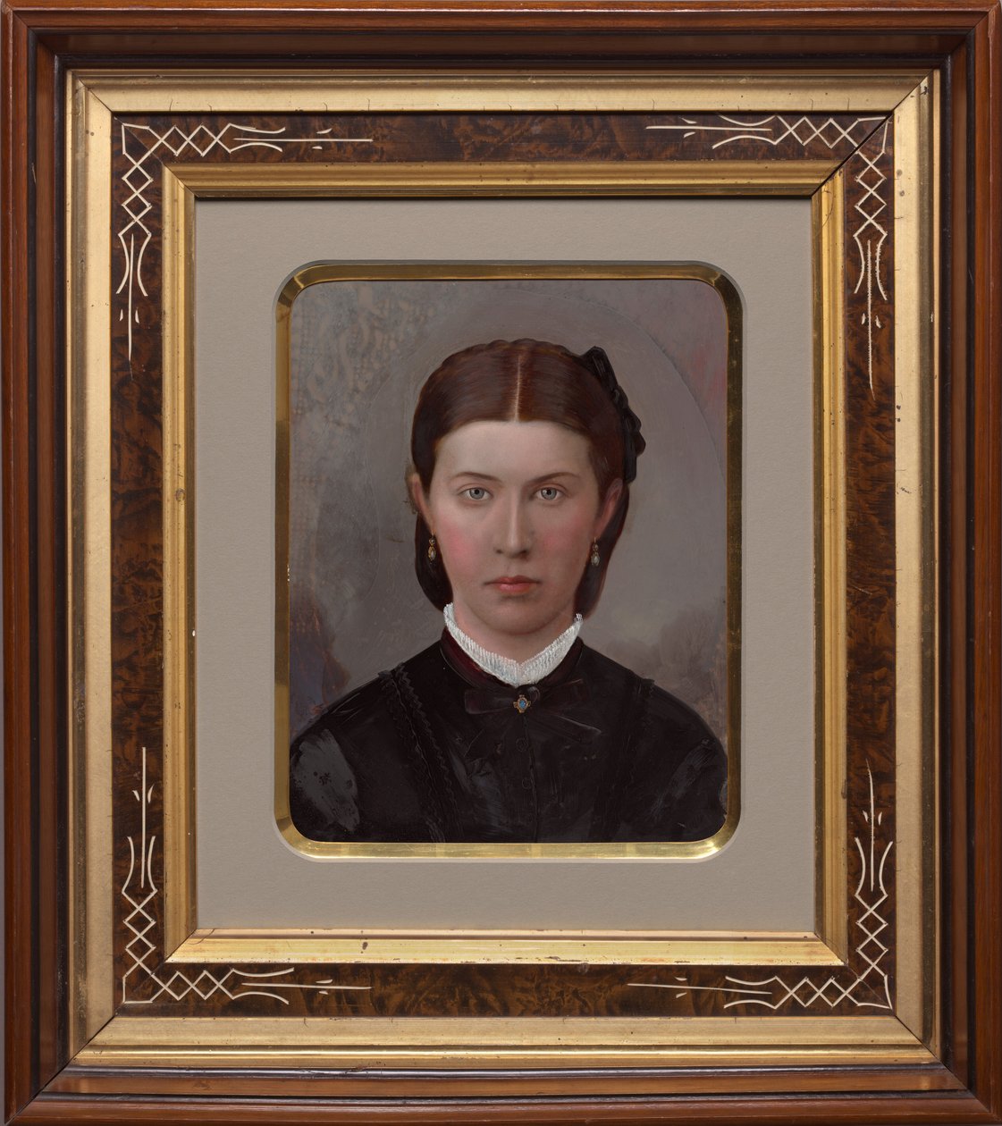 Portret kobiety, 1870-1880 (zdjęcie) autorstwa American Photographer