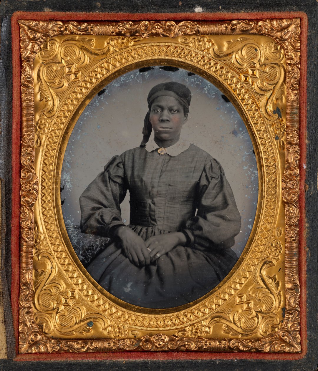 Portret kobiety, ok. 1860 (zdjęcie) autorstwa American Photographer