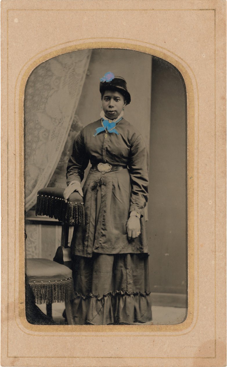 Portret kobiety, ok. 1880s (zdjęcie) autorstwa American Photographer