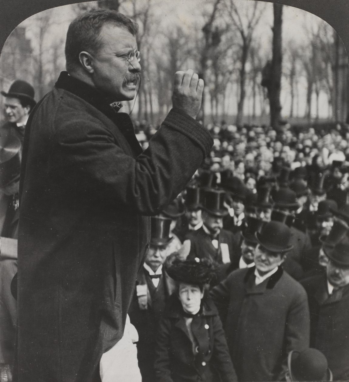 Prezydent Roosevelt w Evanston autorstwa American Photographer