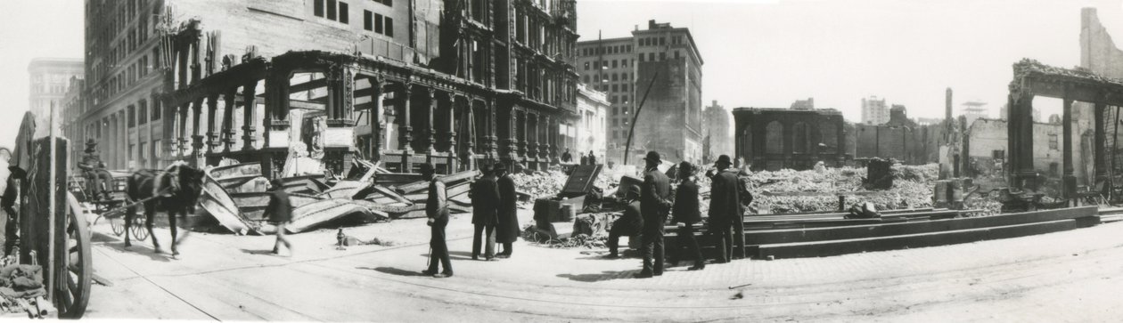 San Francisco po trzęsieniu ziemi w 1906 r. autorstwa American Photographer