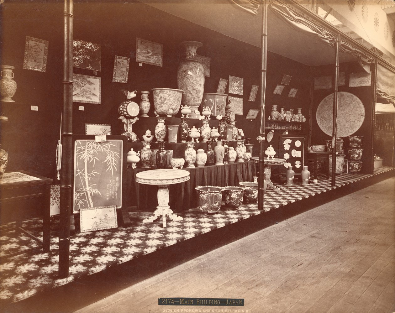 Wystawa Shippokuwaisha, sekcja japońska, Międzynarodowa Wystawa Stulecia z 1876 r., Filadelfia autorstwa American Photographer