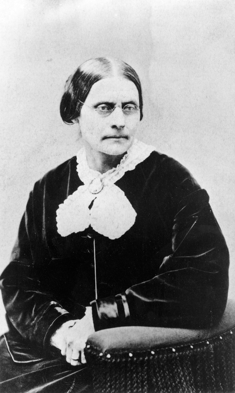 Susan Brownell Anthony (1820-1906) c.1871 autorstwa American Photographer